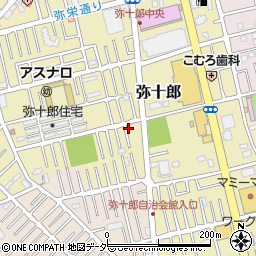 埼玉県越谷市弥十郎778-4周辺の地図