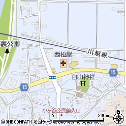 西松屋西川越店周辺の地図