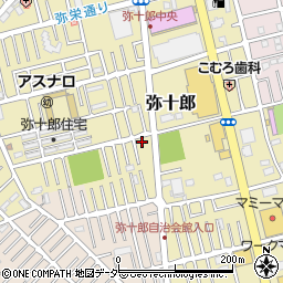 埼玉県越谷市弥十郎779-4周辺の地図