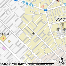 埼玉県越谷市弥十郎34-8周辺の地図