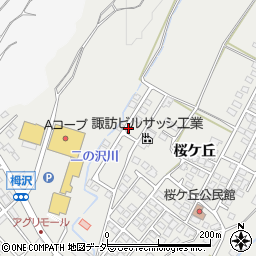 長野県諏訪郡富士見町落合桜ケ丘周辺の地図