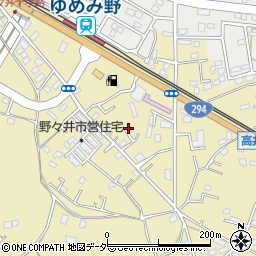 茨城県取手市野々井822周辺の地図