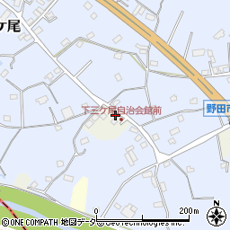 千葉県野田市上三ケ尾31周辺の地図