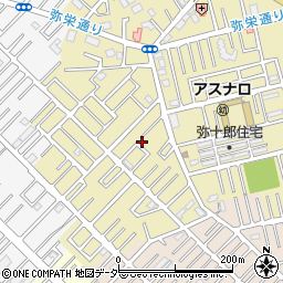 埼玉県越谷市弥十郎60-9周辺の地図