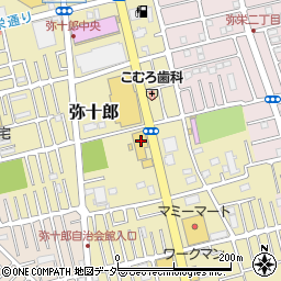 埼玉県越谷市弥十郎448周辺の地図