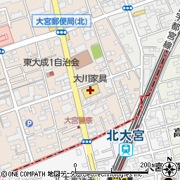 大川大宮店周辺の地図