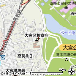 遺品展示館埼玉県護国神社周辺の地図