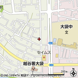 埼玉県越谷市大道160周辺の地図