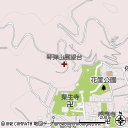 琴弾山展望台周辺の地図