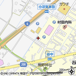 茨城県取手市谷中10周辺の地図