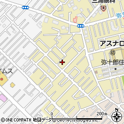 埼玉県越谷市弥十郎57周辺の地図