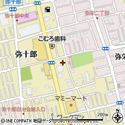 埼玉県越谷市弥十郎452-9周辺の地図