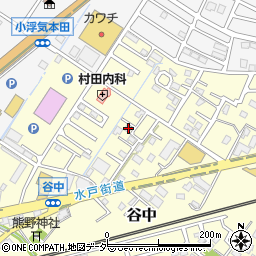 茨城県取手市谷中43周辺の地図
