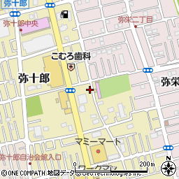 埼玉県越谷市弥十郎452-8周辺の地図