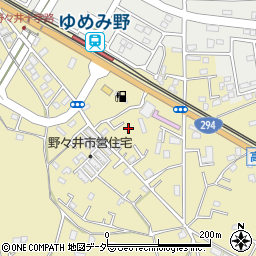 茨城県取手市野々井824-3周辺の地図