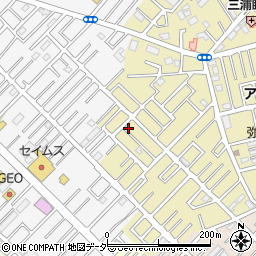 埼玉県越谷市弥十郎41-7周辺の地図