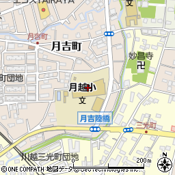 川越市立月越小学校周辺の地図