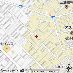 埼玉県越谷市弥十郎55-13周辺の地図