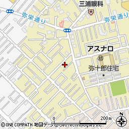 埼玉県越谷市弥十郎79周辺の地図