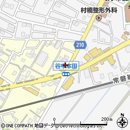 茨城県取手市谷中208周辺の地図