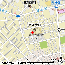 埼玉県越谷市弥十郎734-8周辺の地図