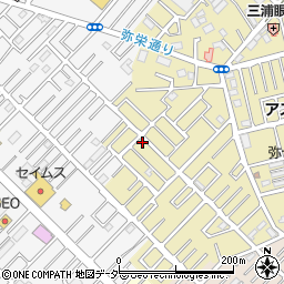 埼玉県越谷市弥十郎41-8周辺の地図