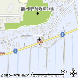 茨城県龍ケ崎市長峰町周辺の地図