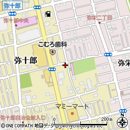 埼玉県越谷市弥十郎452-11周辺の地図