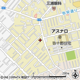 埼玉県越谷市弥十郎78周辺の地図