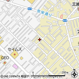 埼玉県越谷市弥十郎42周辺の地図
