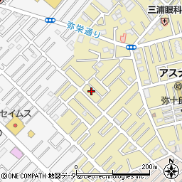 埼玉県越谷市弥十郎55-10周辺の地図