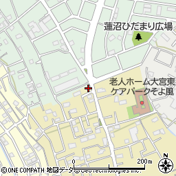 埼玉県さいたま市見沼区南中野1195周辺の地図