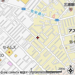 埼玉県越谷市弥十郎53-2周辺の地図