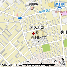 埼玉県越谷市弥十郎733-9周辺の地図