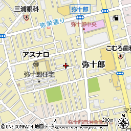 埼玉県越谷市弥十郎744-3周辺の地図