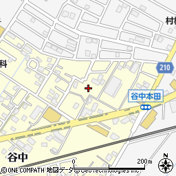 茨城県取手市谷中183周辺の地図