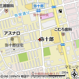 埼玉県越谷市弥十郎748-3周辺の地図