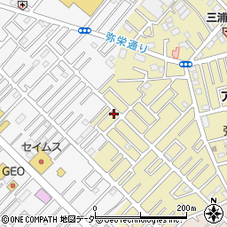埼玉県越谷市弥十郎42-6周辺の地図