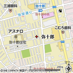 埼玉県越谷市弥十郎745-10周辺の地図