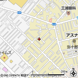 埼玉県越谷市弥十郎55-2周辺の地図
