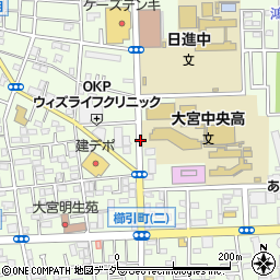 埼玉県さいたま市北区櫛引町周辺の地図
