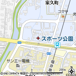 福井県越前市家久町100-3周辺の地図