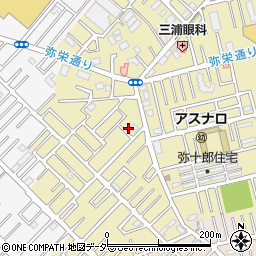 埼玉県越谷市弥十郎81-12周辺の地図