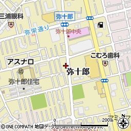 埼玉県越谷市弥十郎747周辺の地図
