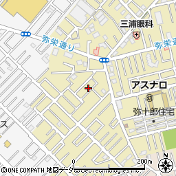 埼玉県越谷市弥十郎82周辺の地図