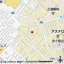 埼玉県越谷市弥十郎84-9周辺の地図