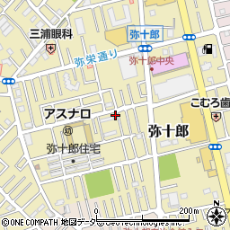 埼玉県越谷市弥十郎744-7周辺の地図