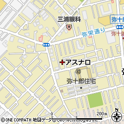 埼玉県越谷市弥十郎725-10周辺の地図