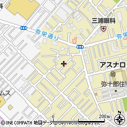 埼玉県越谷市弥十郎84周辺の地図