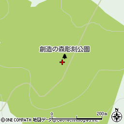 富士見高原創造の森彫刻公園周辺の地図